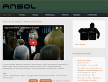 Tablet Screenshot of ansol.org